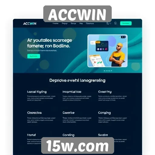 Características do design do site ACCWIN